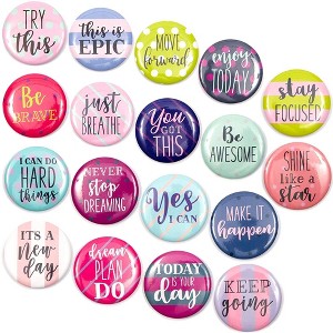 Paper Junkie 18 Pack Inspirational Quote Decorative Magnets for Fridge Refrigerator - 1 of 4