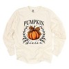 Simply Sage Market Pumpkin Season Leopard Bow Garment Dyed Long Sleeve - 2 of 4
