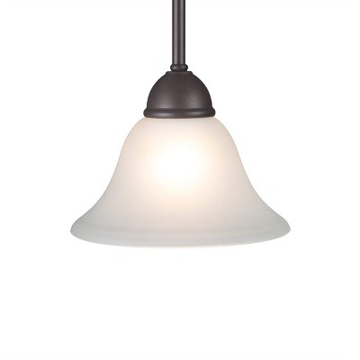 Vernal Falls Mini Globe Pendant in Oil-Rubbed Bronze with Etched Glass