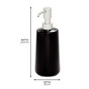 iDesign Soap Dispenser for Bathroom or Vanity - Matte Black - 2 of 4