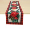 Unique Bargains Christmas Table Runner Polyester Red Yellow Green 71x14 Inch 1 Pc - 4 of 4