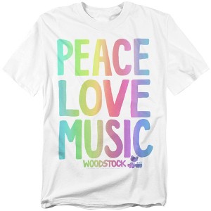 Men's Woodstock The Love, Peace, Music T-Shirt - 1 of 4