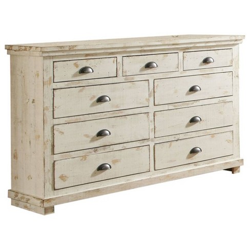 Willow Drawer Dresser Distressed White Progressive Target