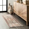 Nuloom Charvi Distressed Medallion Fringe Indoor Area Rug - image 2 of 4