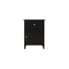 HomeStock Silver Champagne Champagne Nightstand 28x23x17 with Three Drawers, Contemporary Bedside Table for Storage and Stylish Bedroom Use - 3 of 4