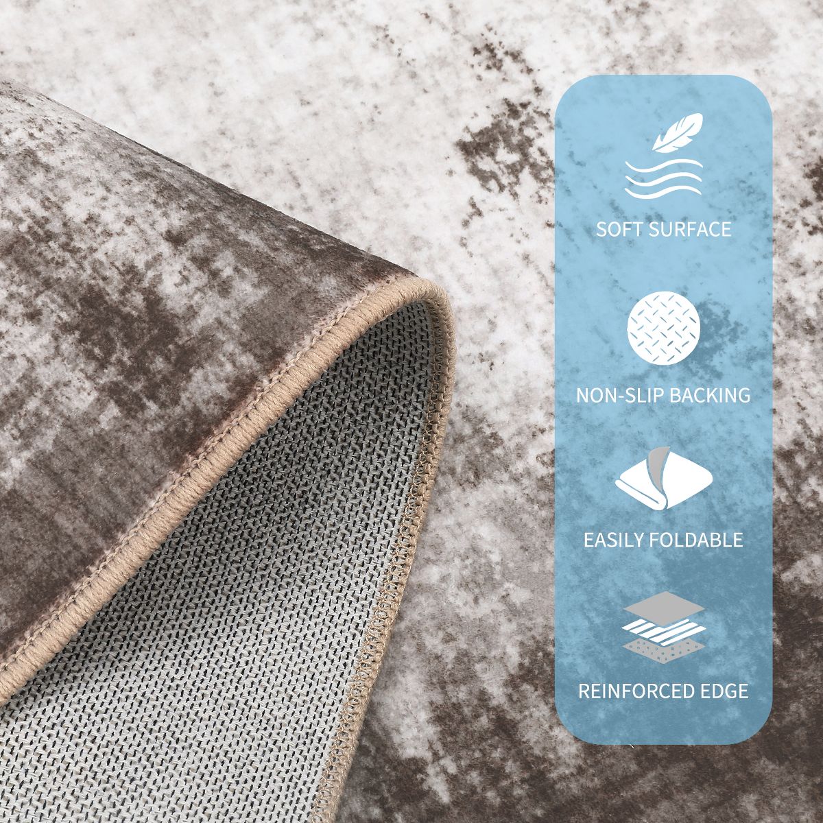 Washable Area Rugs Non-Slip Modern Abstract Soft Rugs for Living Room Bedroom Home Decor - thumbnail 5