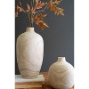 Carved Wooden Bulb Vases – 14.5" Tall Decorative Natural Set of 5 by Kalalou - 3 of 3
