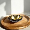 Slickblue Gold Leafed Metal Lotus Candle Bowl - Large Decorative Candle Holder - 3 of 3