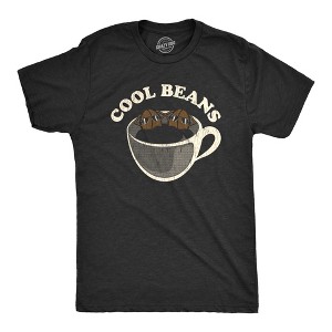 Mens Cool Beans T Shirt Funny Coffee Lover Cafe Barista Graphic Tee - Crazy Dog Men's T Shirt - 1 of 4