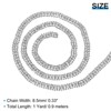Unique Bargains DIY Jewelry Clothing Shoe Decoration Beaded Trim Rhinestone Chains - 2 of 4