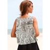 Women's Palm Print Sleeveless Top - LASCANA - 3 of 4