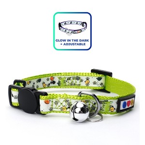 Pawtitas Glow In The Dark Adjustable Cat Collar - 1 of 4