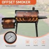 Karl Home Barrel Charcoal Grill with Offset Smoker and Warming Rack Outdoor BBQ Grill for Backyard Patio Parties - 4 of 4