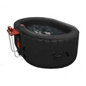 ALEKO Outdoor Portable Inflatable Hot Tub Spa 100 Jets with Cover - 1 of 4