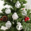 25 Pcs Christmas Tree Ornament Balls, 2.4" Clear Shatterproof Plastic Christmas Decoration Balls, PET Painted for Christmas Tree, Party, Wedding - 2 of 4