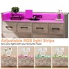 8 Drawer Dresser, Dresser TV Stand for Bedroom with LED Lights and Power Outlet, Wide Chest of Drawers for Hallway, Living Room, Entryway - 3 of 4