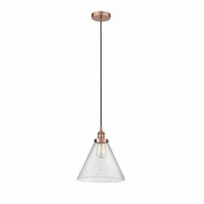 Cone - 1 Light Mini Pendant In Industrial Style-14.75 Inches Tall and 12 Inches Wide