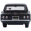 1963 Chevrolet Corvair Coupe Tuxedo Black with Red Interior  1/87 (HO) Scale Diecast Model Car by Oxford Diecast - 4 of 4