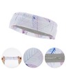 Unique Bargains Flexible Sport Headband Pink White 1 Pc - 3 of 4