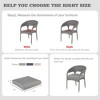 Aoodor Outdoor Chair Cushion, Fade-resistant Polyester, Removable Cover with Hidden Zipper,  Set of 2 - 4 of 4