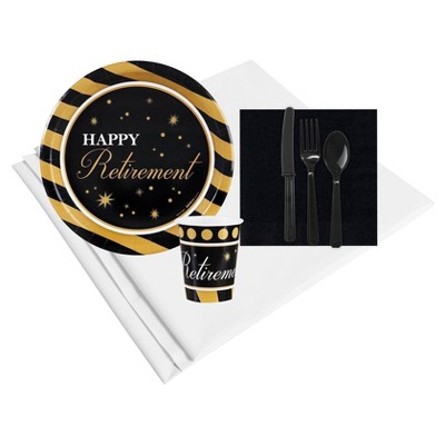Officially Retired 8 Guest Gold Party Pack