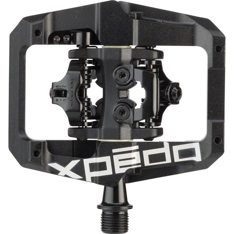 Xpedo GFX Dual Sided Clipless Platform Pedals 9/16" Chromoly Axle Aluminum Black, 2 of 3