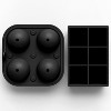 JDICTION Ball Ice Cube Tray and Big Ice Molds for Whiskey, Slow-Melting, 100% Silicone, No-Plastic, Ideal for Gifting and Elevating Cocktails - 4 of 4