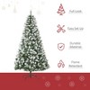 Whisen 6FT Unlit Artificial Christmas Tree with Realistic Branches, 61 Pine Cones and 800 Tips - Green - 3 of 4