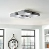 LED Flush Mount Ceiling Light with 4 Square Shapes, Dimmable Modern Fixture for Bedroom Living Room - 2 of 4