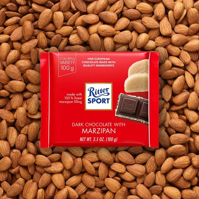 Ritter Sport Dark Chocolate with Marzipan Candy Bar - 3.5oz, 5 of 8