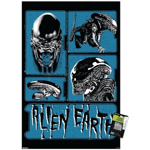 Trends International Alien: Earth (2025) - Blue Xenomorph Unframed Wall Poster Prints - 1 of 4