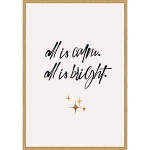 Amanti Art 23"x33" All Is Bright by Eins Kubistika Framed Canvas Wall Art Print - 1 of 4
