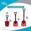 BIRDROCK HOME Folding Emergency Snow Shovel - 34” Lightweight Collapsible Tool for Winter, Car, ATV, Skiing, Camping, Sand & Mud - 1 Pack - 3 of 4