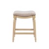 Brayden Big and Tall Backless Wood Counter Height Barstool - Powell - image 3 of 4
