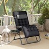 Padded Zero Gravity Chair, Folding Recliner Chair with Cup Holder Cushion - 2 of 4