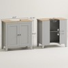 Bathroom Vanities, Pedestal Sink Cabinet with U-Shaped Cut-out and Adjustable Shelf - 3 of 4