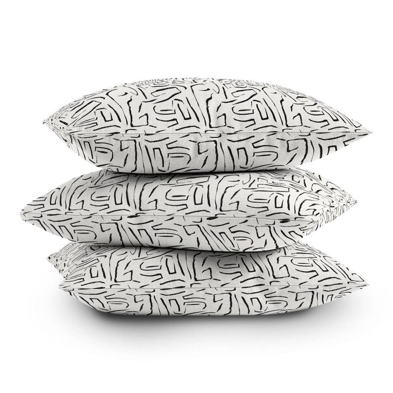 Holli Zollinger Outdoor Throw Pillow White/Black - Deny Designs, 4 of 5