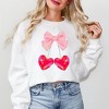 Simply Sage Market Women's Graphic Sweatshirt Heart Cherries Coquette - 2 of 3
