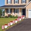 Big Dot of Happiness Jolly Santa Claus - Santa Claus Lawn Decorations - Outdoor Christmas Yard Decorations - 10 Piece - 3 of 4