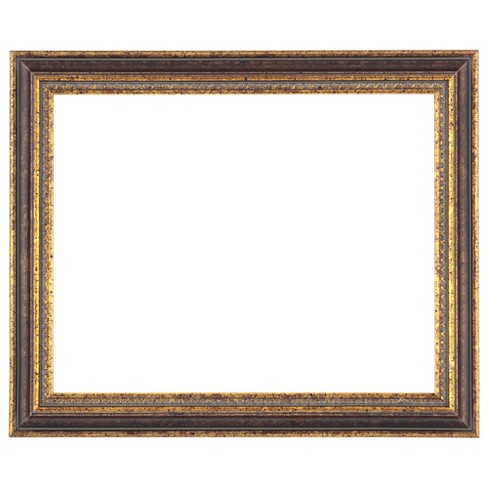 Square Black Picture Frame, 8x8 Wood Frame with Scoop Molding