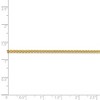 Black Bow Jewelry 2mm, 14k Yellow Gold, Hollow Wheat Chain Necklace - 4 of 4