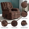 Dual Motor Power Lift Massage Recliner Chair with Heat,Chenille Upholstered Recliner,Heavy Duty Recliner for Elderly Living Room-Coolbibila - 3 of 4