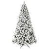 Resenkos Artificial 8ft Flock LED-lit Christmas Tree with 1460PVC Mixed Branch Tips - 4 of 4