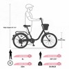 7 Speed City Bike With Basket , Steel Frame,Multiple Colors 22 Inch Girls Bicycle - 4 of 4
