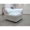 Vynxaria Modular Sofa Seater with Armrest - Feather-Filled Cushions, Zippered Removable Covers, Sturdy Frame for Living Room/Apartment/Bedroom - 2 of 4