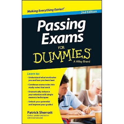 Passing Exams for Dummies - (For Dummies) 2nd Edition by  Patrick Sherratt (Paperback)