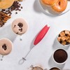Handheld Milk Frother, Mini Foamer, Battery Operated Stainless Steel Drink Mixer for Coffee, Lattes, Cappuccino, Matcha, Chocolate - 2 of 4