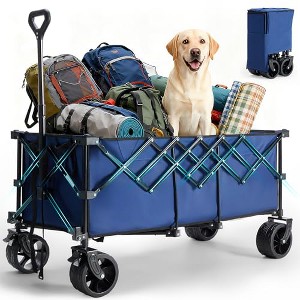 ELJGET Foldable trolley - 440-pound foldable extra-long heavy-duty multi-functional vehicle with wheels - 1 of 1