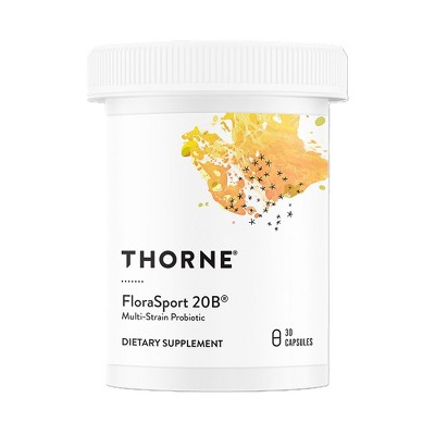 THORNE - FloraSport 20B Probiotic Supplement - 20 Billion Active Cultures per Capsule - NSF Certified for Sport - 30 Capsules