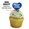 Indiana State University Alumni Heart Love Cupcake Picks Toppers Decoration Set of 6 - 3 of 4